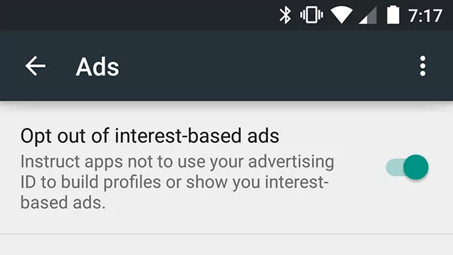how to stop google ads on android