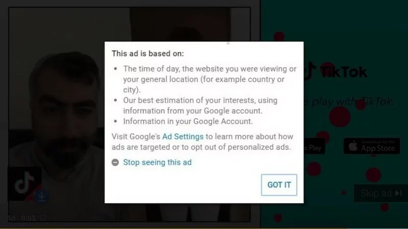 stop tik tok ads adlock