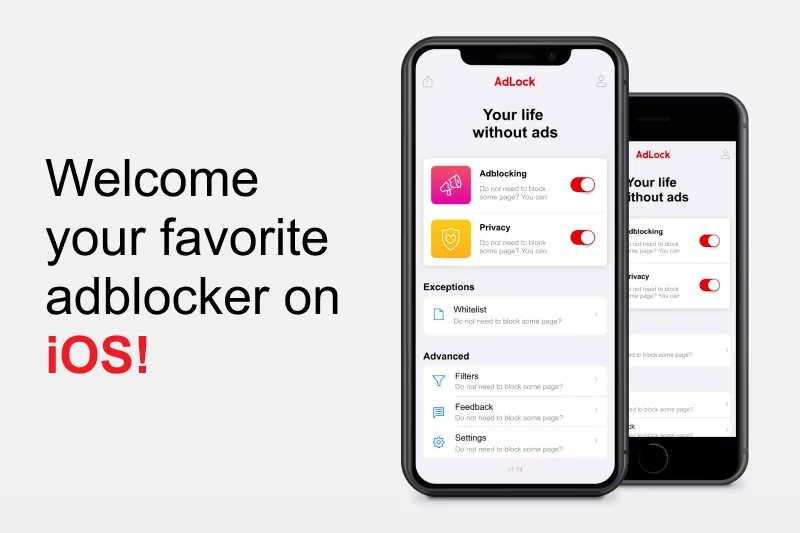 Launching AdLock for iOS. Our adblocker is available on iPhones and iPads now!