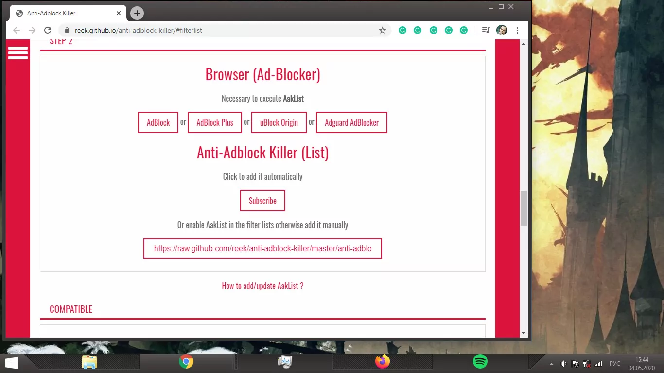 Introduction to Filter Lists – AdBlock