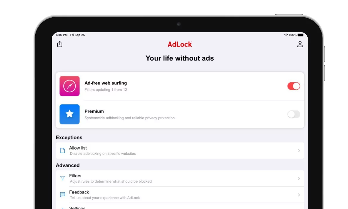 How to Block Pop-ups on iPad with AdLock 