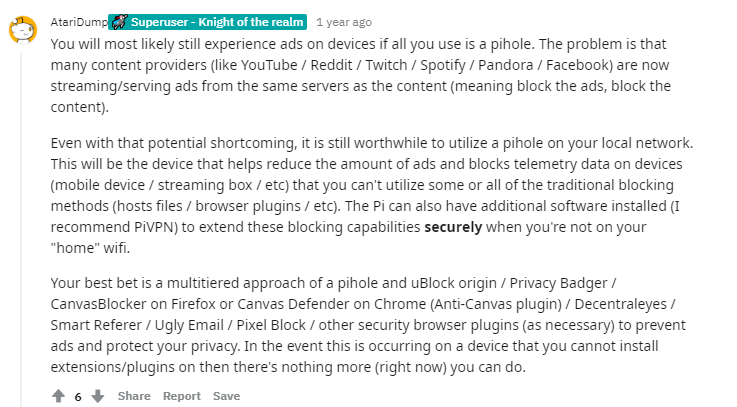 pihole doesnt block youtube ads