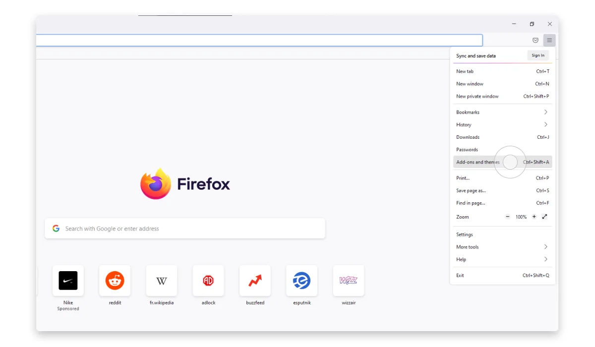 Uninstall Extension from FireFox