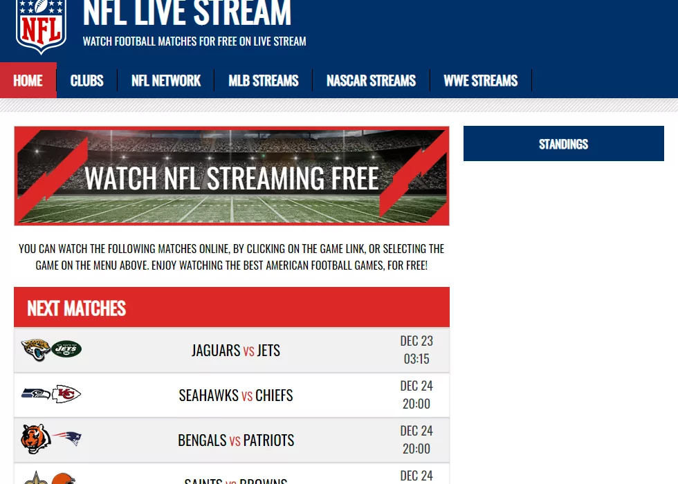 watch today's nfl games online free
