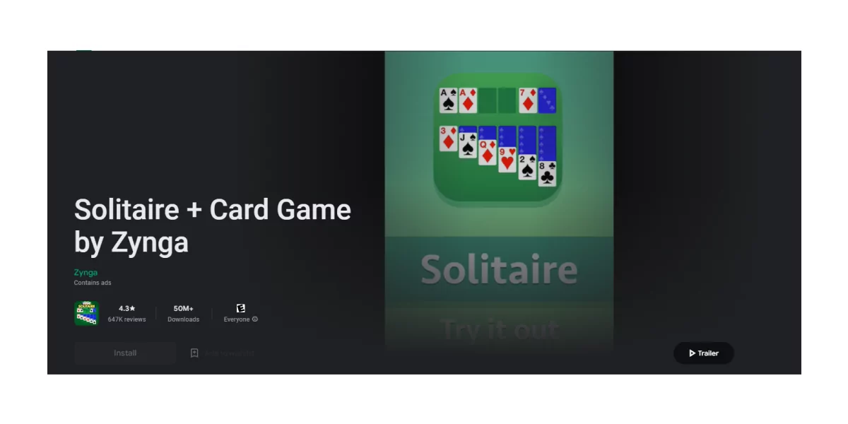 Google Play Games: First Time Playing Solitaire On Google Play