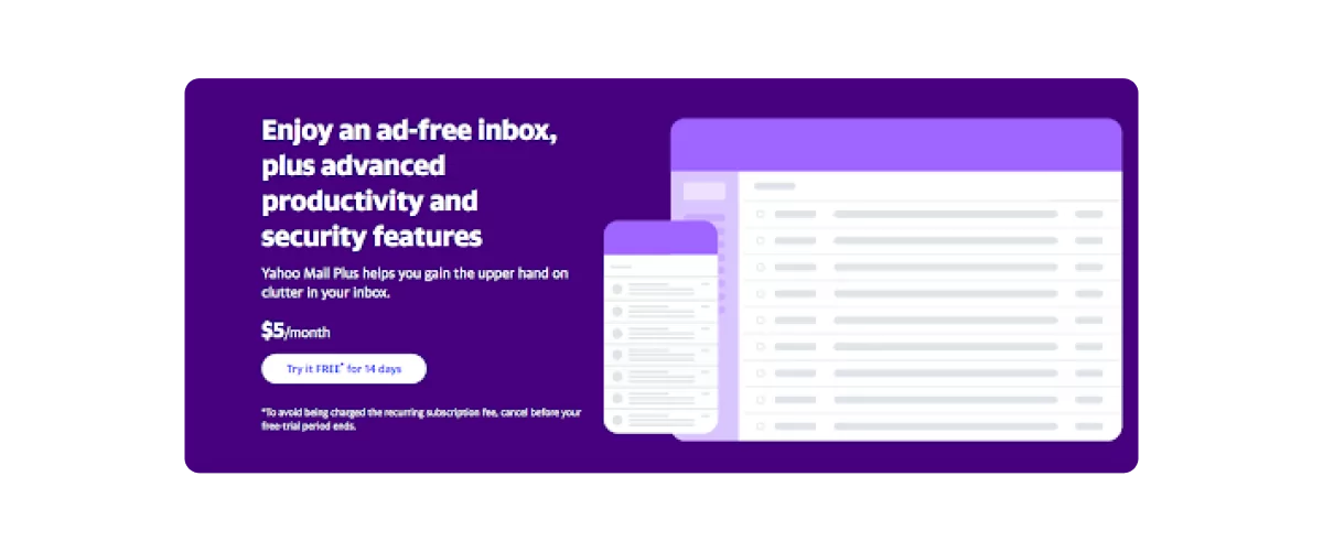Ad-free email and a whole lot more with Yahoo Mail Plus - Sign up