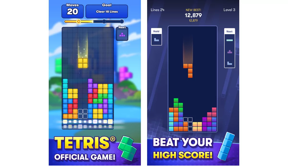 Classic Tetris: Falling blocks - Games With Source