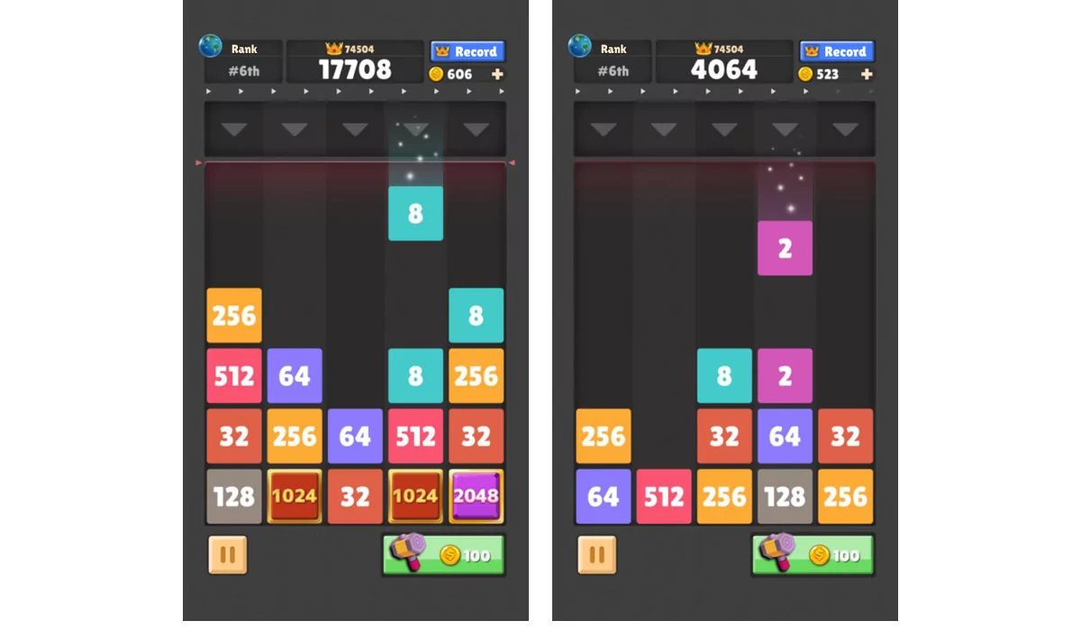 Drop The Number: Merge Puzzle screenshots