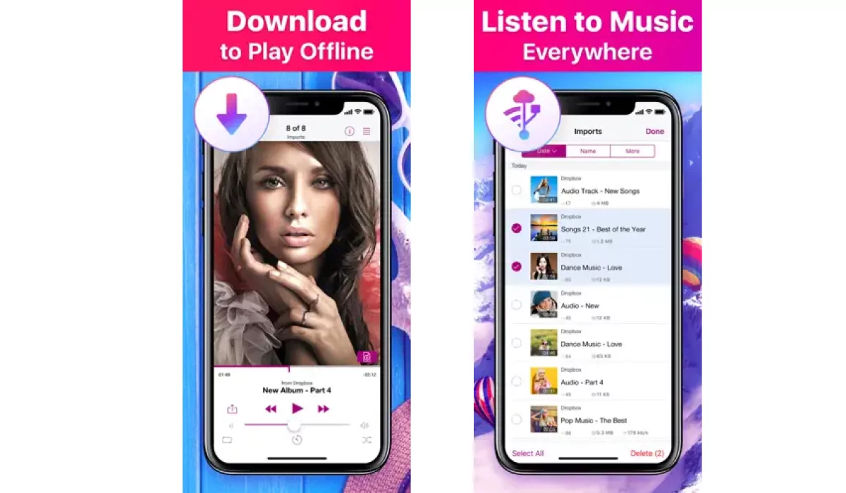 Download music to listen offline with  Music (Android