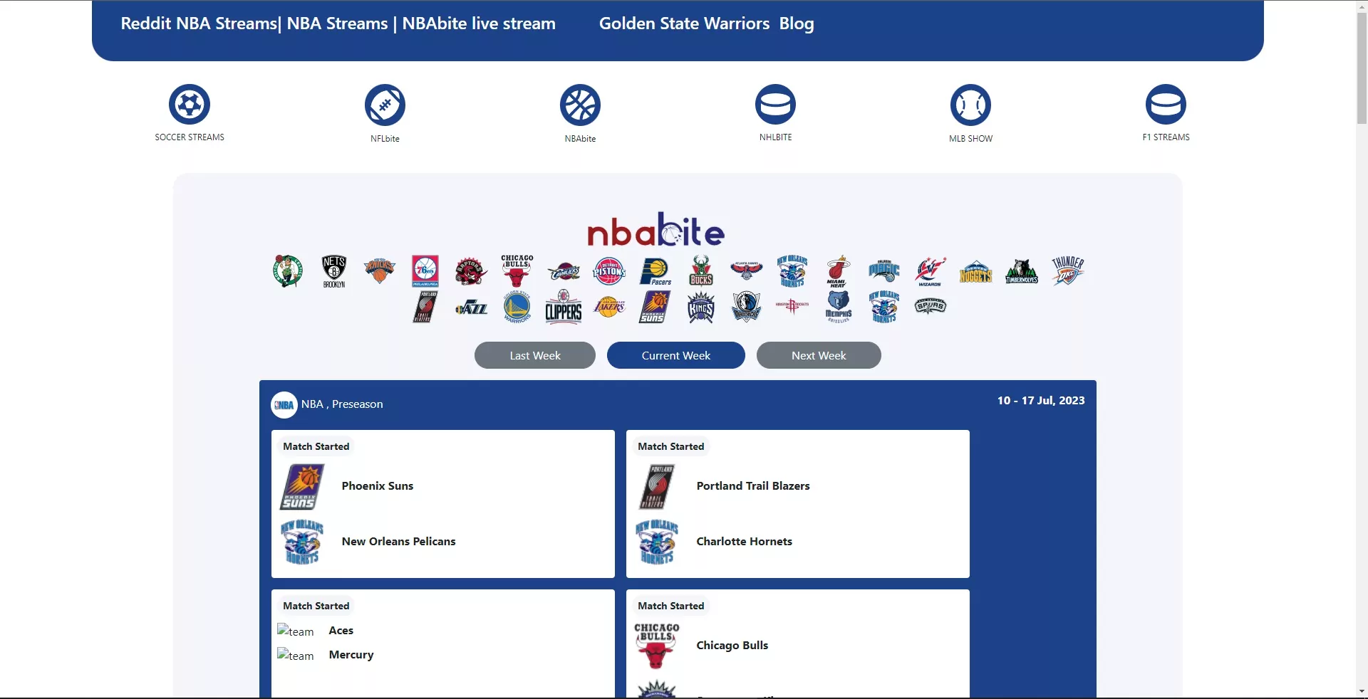 free streaming sites for nba
