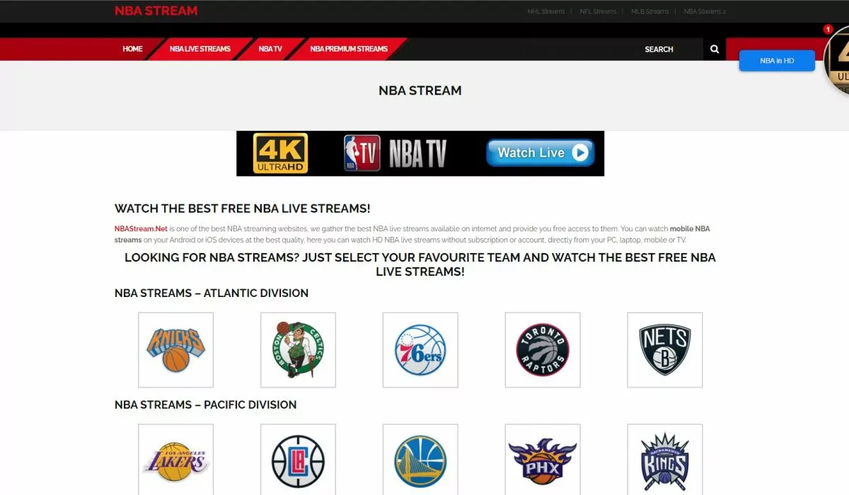 best nba free streaming sites 2022